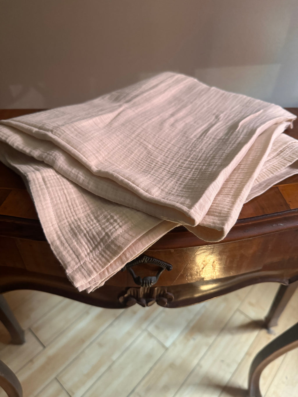 Organic Cotton Muslin Swaddle Blanket — Natural